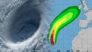 El huracn Leslie podra alcanzar Canarias en forma de borrasca