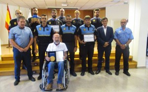 El alcalde de Santa Luca felicita a los agentes premiados el Da de la Polica Canaria