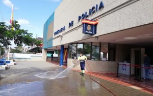 Maspalomas refuerza, las labores de limpieza con desinfectantes en las zonas ms concentradas 