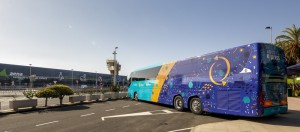 El Cabildo pone servicio gratuito de  transporte al Aeropuerto para los turistas 