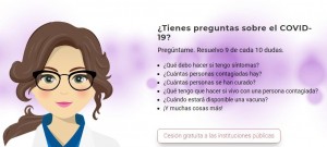Carina Coronavirus: el `chatbot que responde dudas sobre el Covid-19