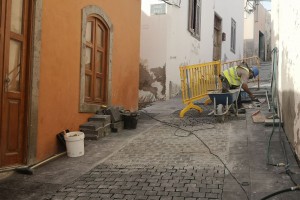 Ingenio continan con las obras de adoquinado y soterramientos en el casco histrico 