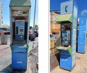Telefnica inicia la retirada de 32 cabinas telefnicas deterioradas en Maspalomas