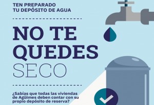 Servicios Bsicos de Agimes recalca la necesidad de contar con depsitos de reserva de agua en los domicilios