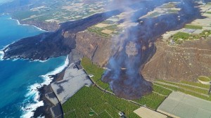 El nuevo ramal de la colada del volcn Cumbre Vieja, se ampla a 471 hectreas la superficie afectada por la lava
