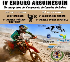 Mogn celebrar el cuarto motociclismo Enduro Arguinegun el 22 y 23 de octubre 