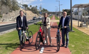 Inaugurado el tramo San Agustn el Veril de la Avenida de la Unin Europea que da protagonismo a peatones y ciclistas 