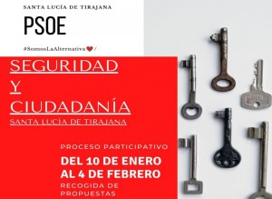 El PSOE de Santa Luca comienza el proceso seguridad y ciudadana con la recogida de propuestas 