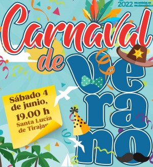 Santa Lucia de Tirajana celebra  el Carnaval de Verano el  4 de junio  con la Cabalgata y Verbena