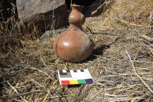 Patrimonio Histrico restaura una pieza Arqueolgica de Cermica hallada en el Barranco de Mogn  