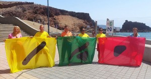 El Burrero fomenta la inclusión de personas con daltonismo con la nueva señalización de banderas