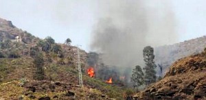 Controlado el incendio de los Lomos de Pedro Afonso 