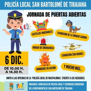 La Policía Local de San Bartolomé de Tirajana celebra su Jornada de puertas abiertas