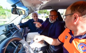 Santa Luca presenta un nuevo vehculo para Proteccin Civil financiado por el Cabildo 
