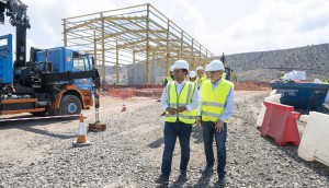 Las obras de la desaladora de El Pajar avanzan a buen ritmo