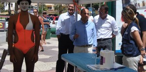 Masajes gratis a los usuarios de  Playa del Ingls