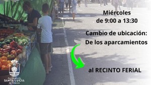 El Mercadillo de Vecindario se traslada junto a los aparcamientos del Recinto Ferial