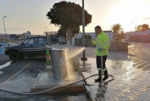 El nuevo contrato de Limpieza Viaria de Agimes duplica el nmero de operarios para el servicio