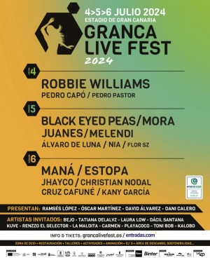 Granca Live Fest completa su cartel de artistas invitados y presentadores