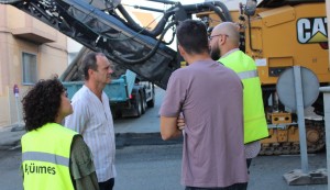 Las obras de repavimentacin en el Cruce de Arinaga superan ya el 50% de las calles programadas