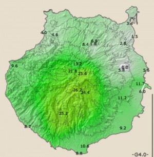 La borrasca Olivier deja en Gran Canaria abundante lluvia en la zona sur y noroeste 