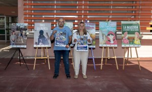 Mogn presenta los carteles de los cortos  del alumnado contra el acoso escolar 