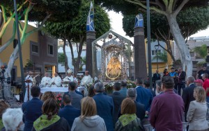 Santa Luca se rinde ante la Virgen del Pino en un acto de fervor popular
