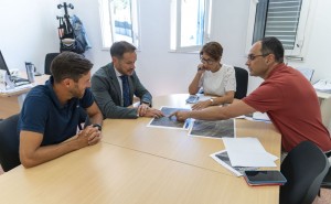 Mariano Zapata, consejero de Transicin Ecolgica del Gobierno de Canarias visita Mogn