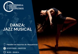 Maspalomas incluir un curso de Danza Jazz Musical en su Universidad de Verano a cargo de Javier Toca