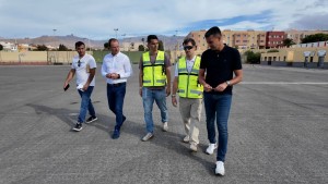 Arinaga estrena el primer csped con base orgnica de toda la isla