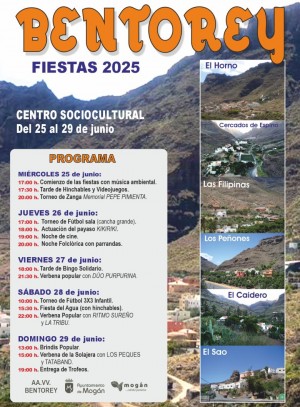 El Horno acoge las Fiestas de  Bentorey del 25 al 29 de junio