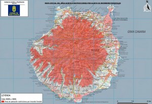 GranCanaria en alerta por riesgo de incendios forestales en las vertientes norte y sur 