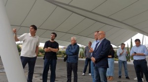 Agimes finaliza las obras de la nueva carpa de la plaza trasera del Teatro Auditorio 