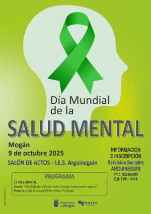 Mogn conmemorar el Da Mundial  de la Salud Mental con una charla sobre el duelo 