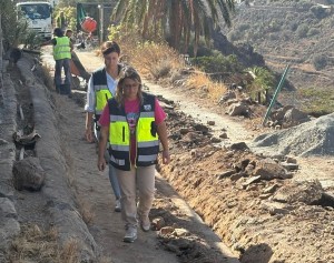 Ingenio realiza obras de mejora en las canalizaciones de agua del Camino del Oronado