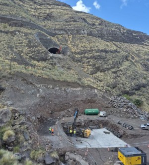  Obras Pblicas avanza en la construccin del viaducto de la carretera El Risco-Agaete  