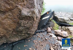 Gran Canaria sigue en alerta por la borrasca Therese pese a una leve mejora en las incidencias