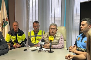 Marco Aurelio P�rez destaca la coordinaci�n institucional ante la borrasca y pide responsabilidad ciudadana frente a conductas inc�vicas