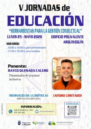 La V Jornadas de Educaci�n  de Mog�n abordar�n la gesti�n conductual