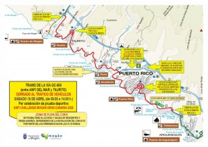 Restricciones de tr�fico el 18 de abril por el Anfi Challenge Mog�n Gran Canaria
