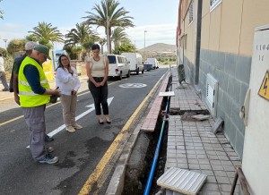Ingenio avanzan en las obras de renovaci�n de la red de abastecimiento en la zona de El Cristo
