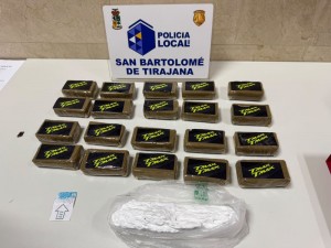 La Polic�a Local de SBT incauta m�s de dos kilos de droga en un control preventivo