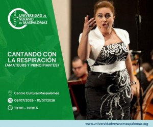 Judith Pezoa regresa a la Universidad de Verano de Maspalomas con su exitoso curso de t�cnica vocal
