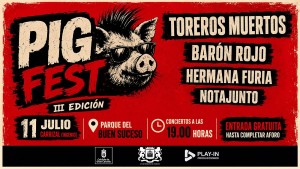 Toreros Muertos, Bar�n Rojo, Hermana Furia y la banda local Notajunto protagonizan el festival Pig Fest en El Carrizal