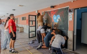 J�venes de Mog�n usan el arte para visibilizar la realidad de pa�ses en conflicto