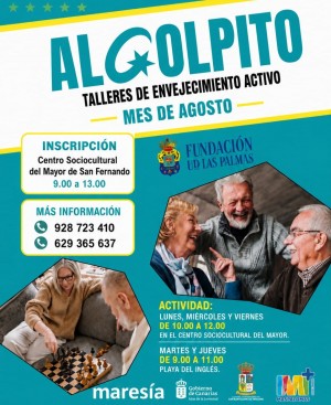 San Bartolom� de Tirajana abre inscripciones para los talleres �Al Golpito� de envejecimiento activo en agosto