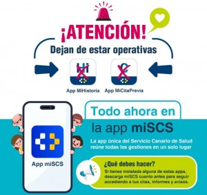 miSCS se convierte en la �nica aplicaci�n m�vil del Servicio Canario de la Salud