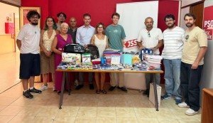 Juventudes Socialistas de San Bartolom� impulsa una nueva recogida de material escolar