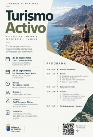 Turismo impulsa la formaci�n sobre normativa y gesti�n del turismo activo en Canarias