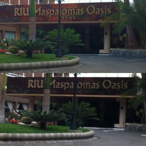 El Hotel RIU Oasis sin estrellas